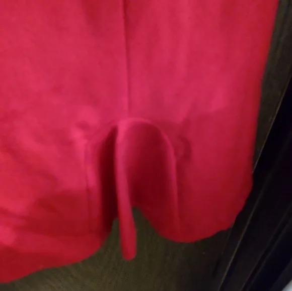 Talbot's Italian Flannel Red Dress - Picture 6 of 9